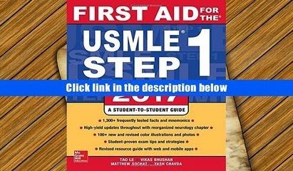 First Aid USMLE Step 1 2017PDF Book download