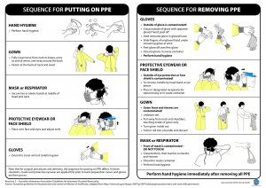 HOW TO SAFELY PUT ON PPE - N95 MASK AND GOWN WITH GLOVES