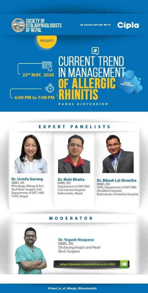 Interesting Agenda for Saturday allergic rhinitis- DR. YOGESH NEUPANE - FROM NEPAL