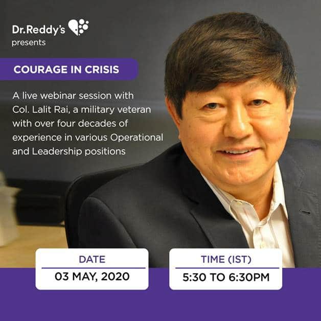 Webinar - COURAGE IN CRISIS with Colonel Lalit Rai, Vir Chakra former Indian Army