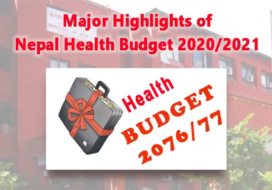 Major Highlights of Nepal Health Budget 2020/2021