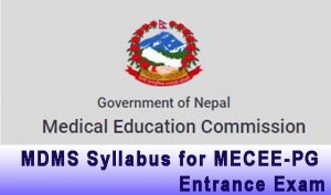 MDMS Syllabus for MECEE PG Entrance Exam