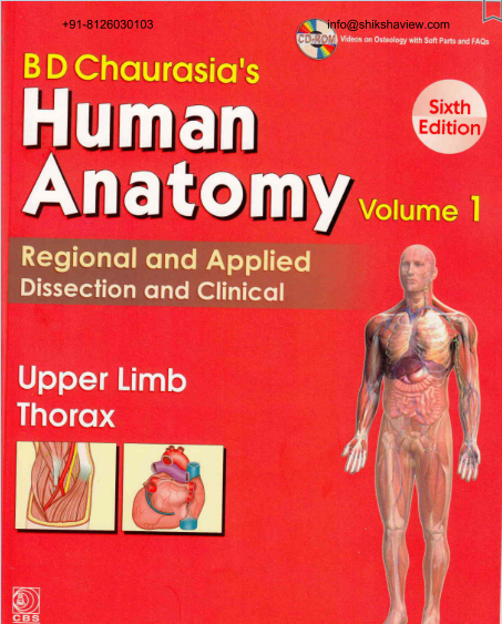 BD Chaurasia Human Anatomy -Free PDF Downloads